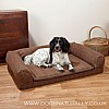 Brown Tweed Dog Bed Lounger